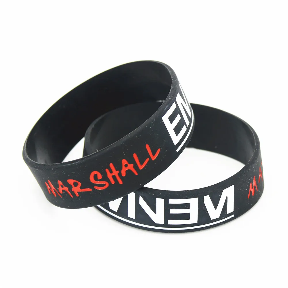 LUKENI горячая распродажа браслет с надписью Eminem Marshall Mathers LP силиконовый напульсник