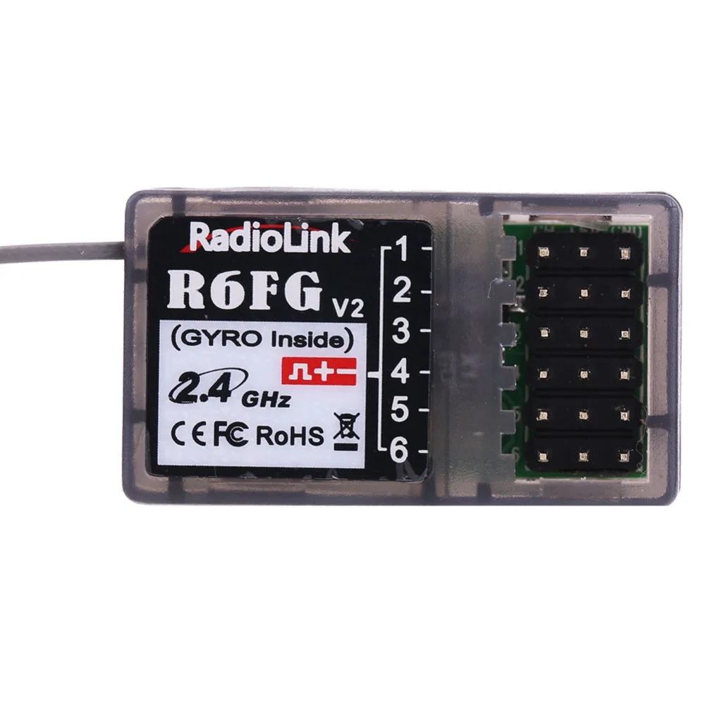 Радиоуправляемый приемник RadioLink R6FG 2 4 ГГц 6 каналов запчасти для RC6GS RC4GS RC3S RC4G T8FB