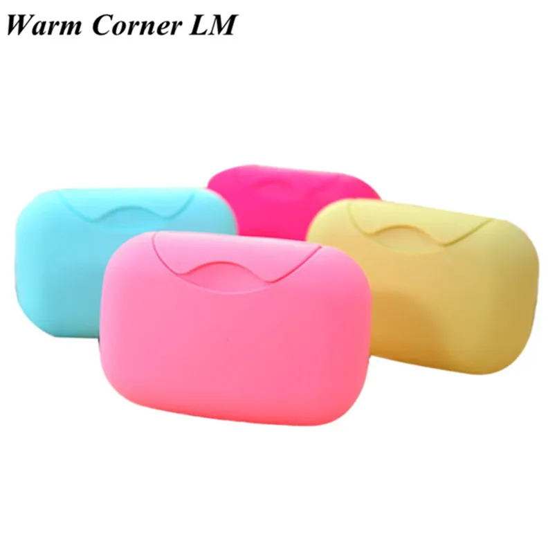 1PC Random color M 1 шт. мыльница 2 размера, 6 цветов, чехол для посуды для ванной комнаты, домашний душ, дорожный держатель для походов, контейнер,, 8 декабря - Цвет: 1PC Random color M