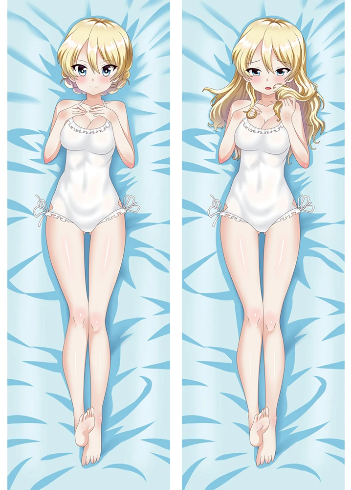 Сентябрьское обновление Аниме Девушки und PANZER Nishizumi Miho & saori takebe Dakimakura наволочка
