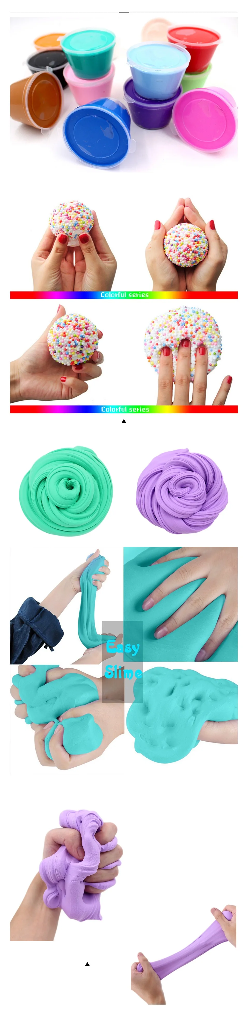 DIY пушистая коробка для слизи, мягкая глина, пластилиновые игрушки для детей