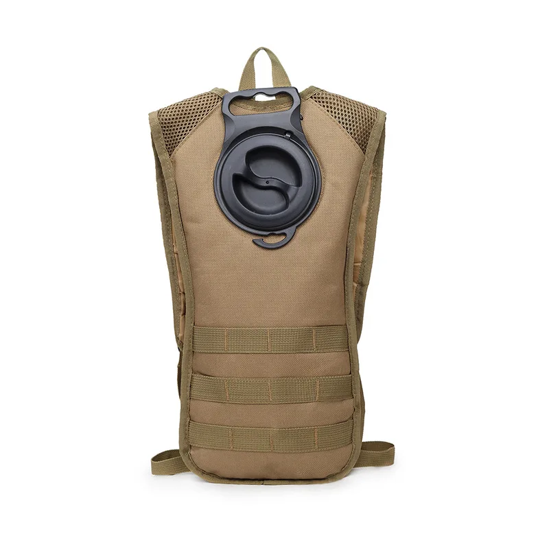 Открытый 2.5L большой мешок воды Molle Гидратации Рюкзак Пакет Военная Тактическая Охота Велоспорт Туризм Кемпинг езда компактный кожи - Цвет: Khaki