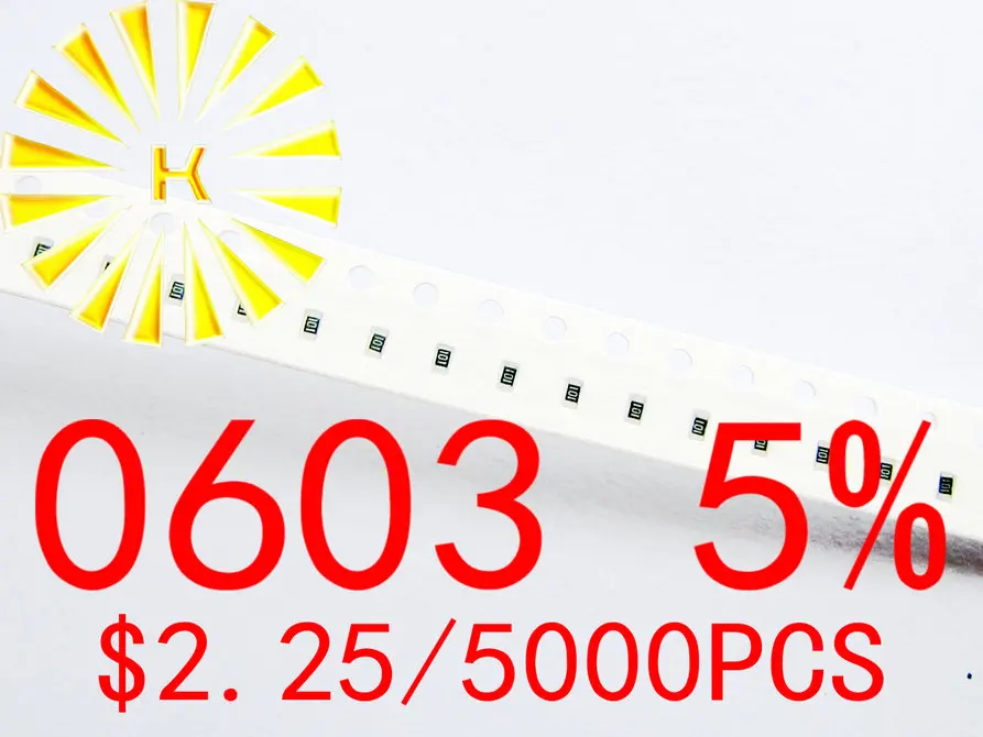 0603 5% чиповые резисторы 0 01-0 1 R 5000-R 0R 1R-10M 1/10 Вт SMD резистор x шт. | Электронные