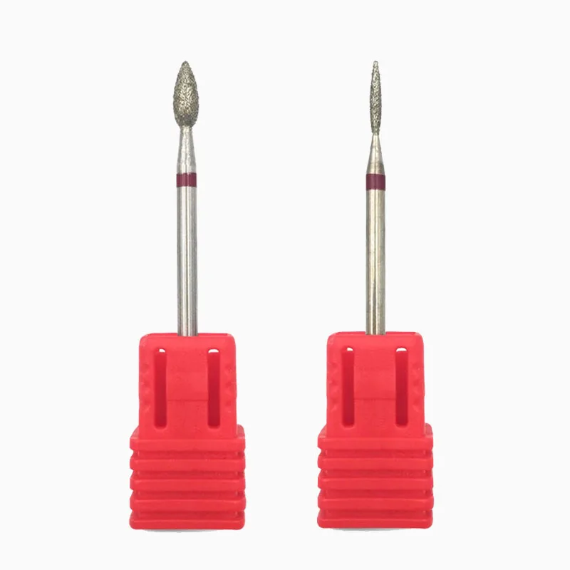 GD0307DAndH0108D HYTOOS 2 шт. алмазные сверла для ногтей 3/3" роторные сверла для маникюра, фрезы для кутикулы, электрические сверла, аксессуары, фрезы для ногтей, инструменты - Цвет: GD0307DAndH0108D