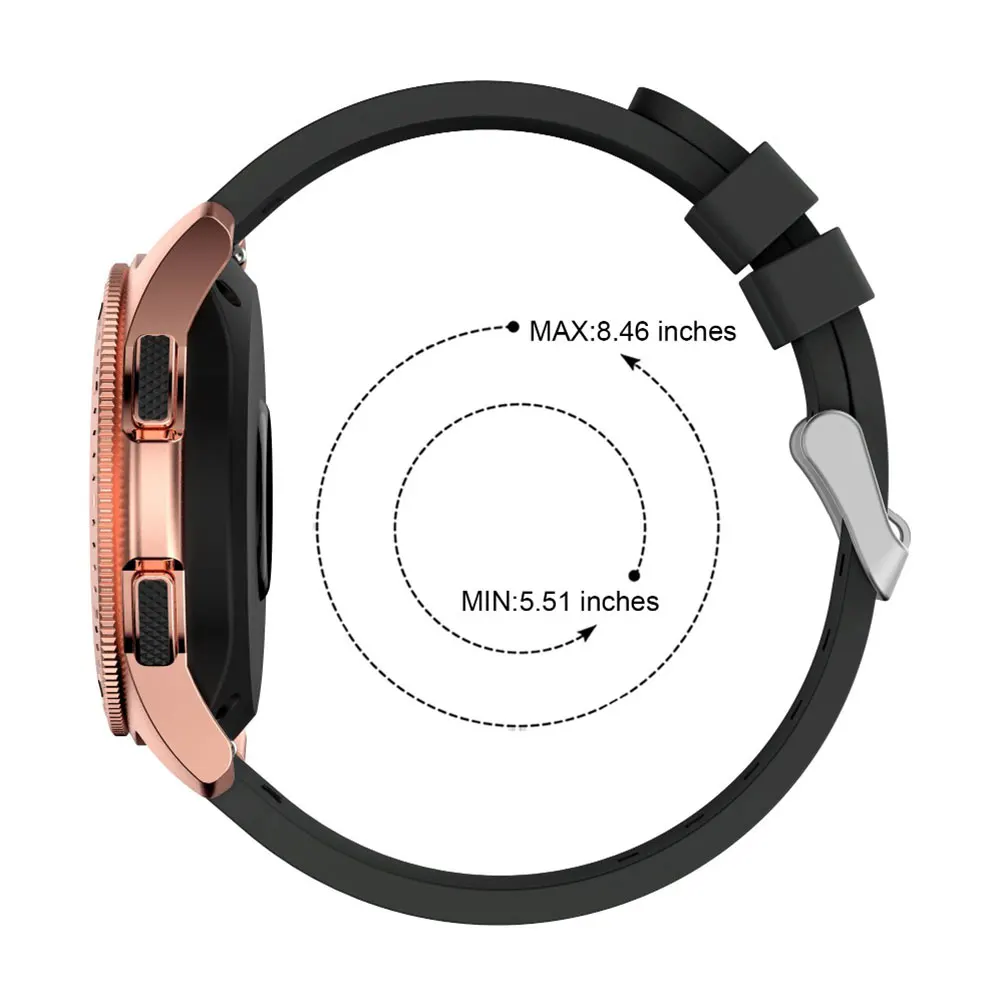 Ремешок силиконовый для спортивных часов браслет Active2 Samsung Galaxy Watch 42 мм спортивное