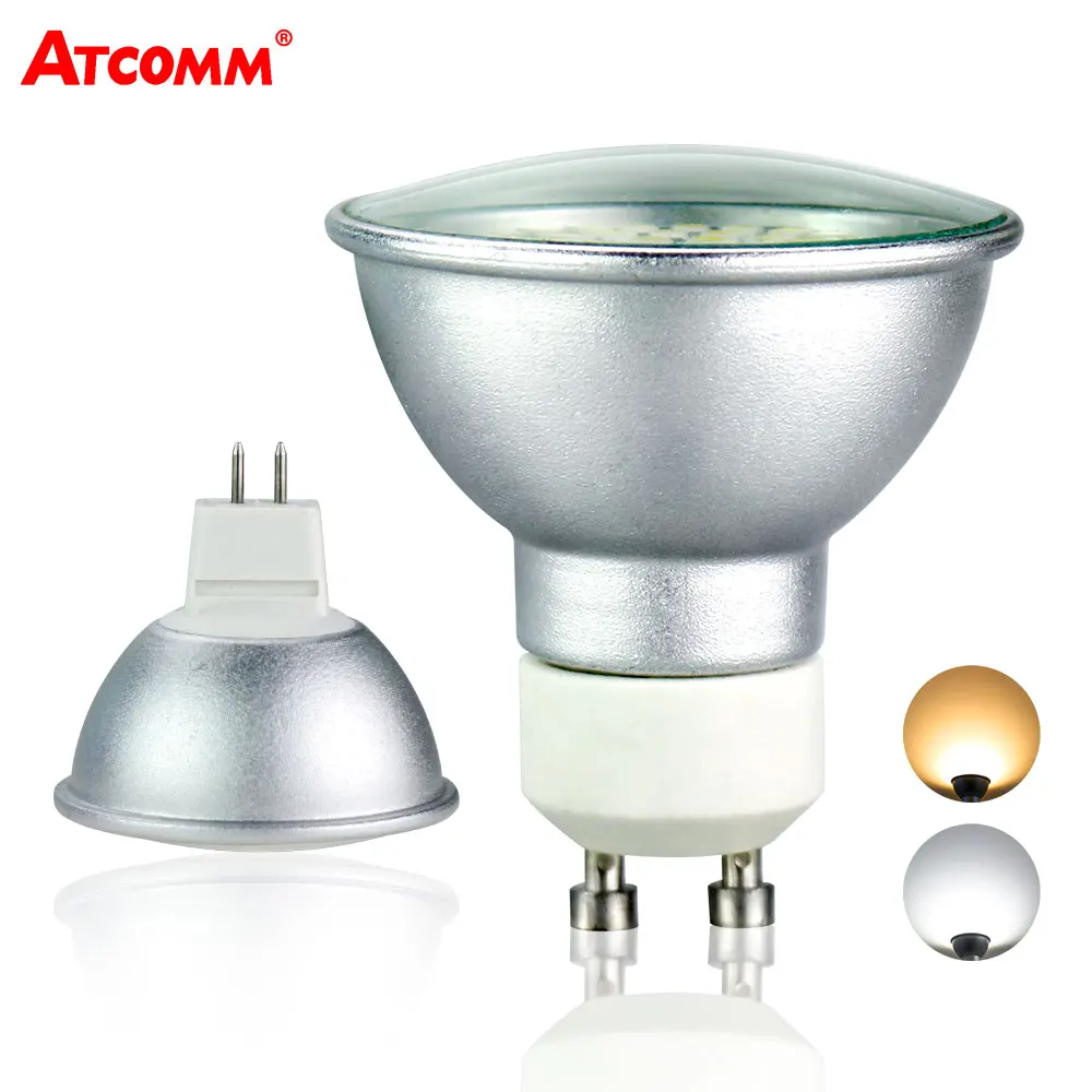 GU10 MR16 Светодиодная лампа точечного света 10 30 в 110 В 220 Высокий люмен 2835 SMD чип 36 54 72