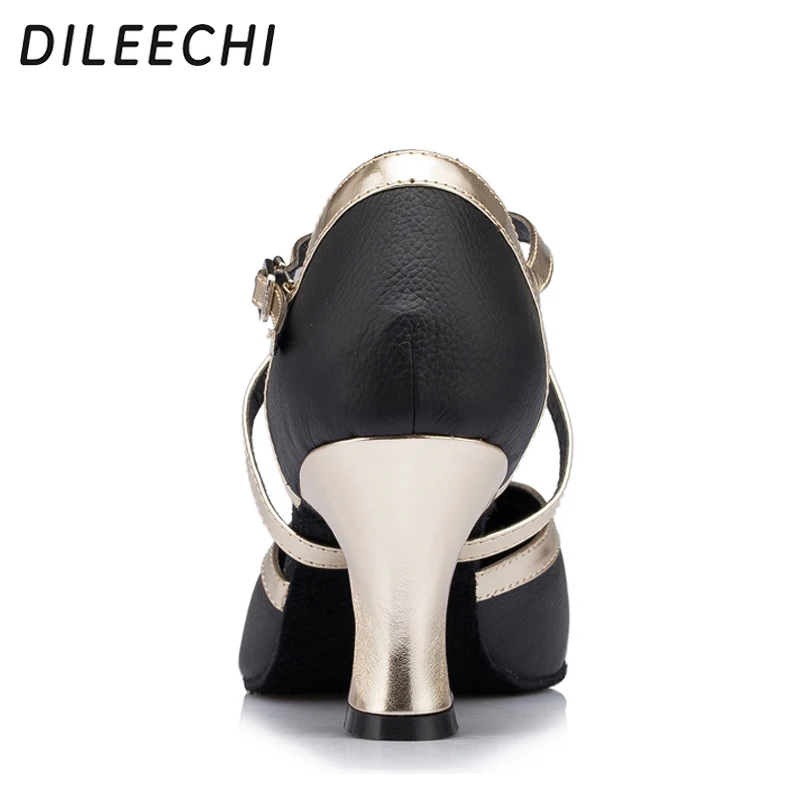 DILEECHI/Современная обувь для латинских танцев женская Обувь бальных черная
