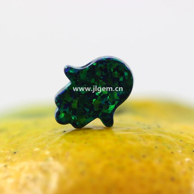 

(5pieces/lot)Free Shipping 11*13mm Synthetic Hamsa Opal / Hand Opal Pendant For Sale Online