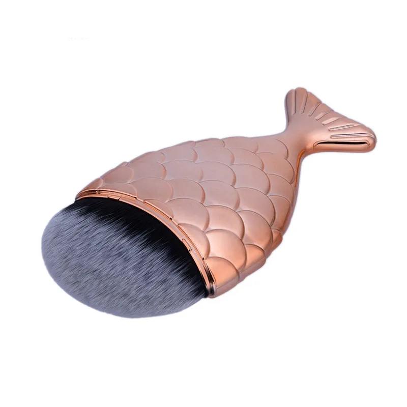 1Pcs CTYLXYF Hot Selling Fish tail Professional Powder Blush Brush Facial Care Beauty Foundation Makeup Brushes | Красота и здоровье