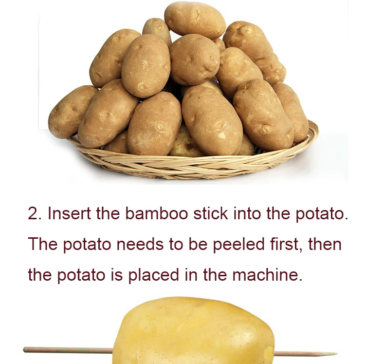 Нержавеющая сталь Инструкция для Tornado potato резак витой слайсер для картофеля спиральный картофель фри резка чипсы машина хот-дог чоппер