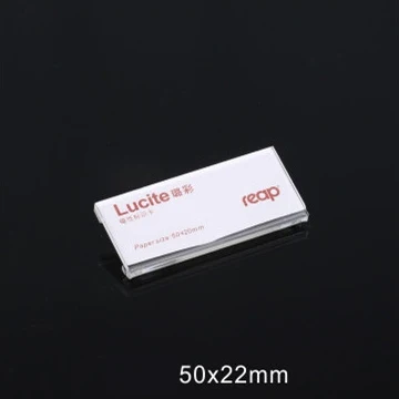 7311 50X22mm Акриловый держатель Pin-on для идентификационной Карты, идентификационная табличка для удостоверения личности, бирка для удостоверения личности, защитные значки, пластиковые значки для Конференции, значок на держателе - Цвет: 7311 50X22mm