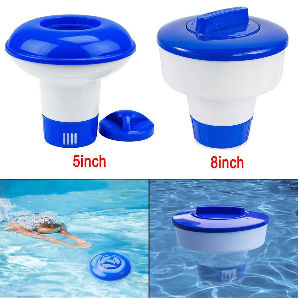 

5 Inch 8 Inch Swimming Pool Floating Applicat Spa Tablet Auto-Supplier Floating Chlorine Dispenser Cleaning Sterilization