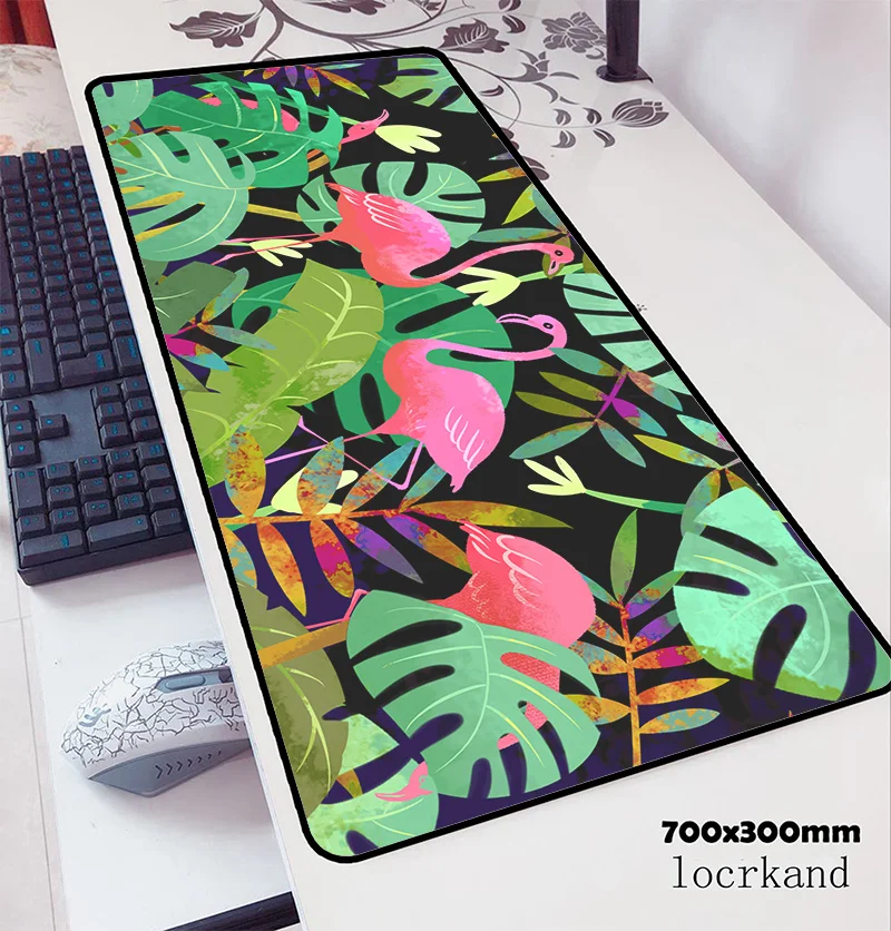 Коврик для мыши с изображением фламинго дома 700x300x2 мм коврик notbook компьютерный