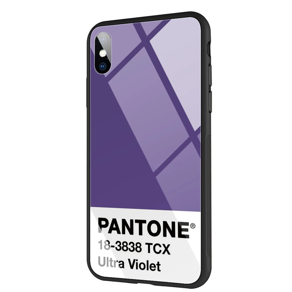 Lavaza Caliente Pantone Tempered glass TPU Case for iPhone XS Max XR X 8 7 6 6S Plus 5 5S SE