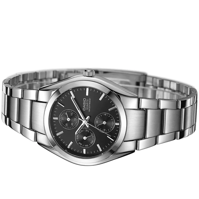 Casio модные часы мужские 30 метров жизнь водонепроницаемый стальной пояс кварцевые