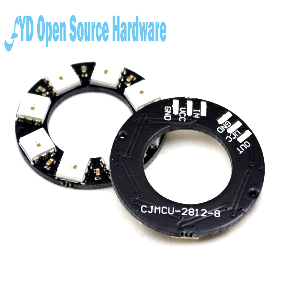 8 бит WS2812 5050 RGB светодиодная умная полноцветная лампа кольцо Макросъемка|ring ws2812|ring
