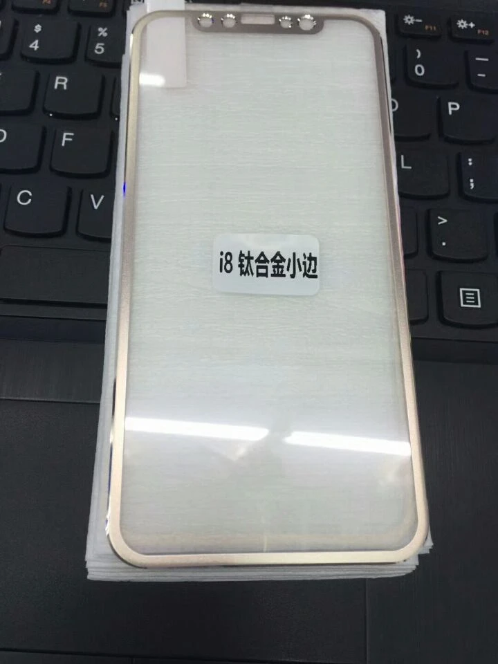 10 шт./лот Защита экрана для iPhone X 2.5D изогнутые края полное покрытие пленка сплав