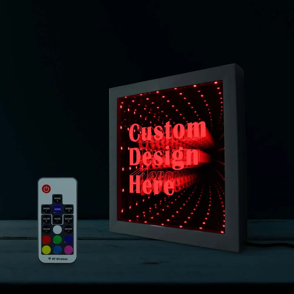 Светодиодное деревянное зеркало с логотипом на заказ светодиодное