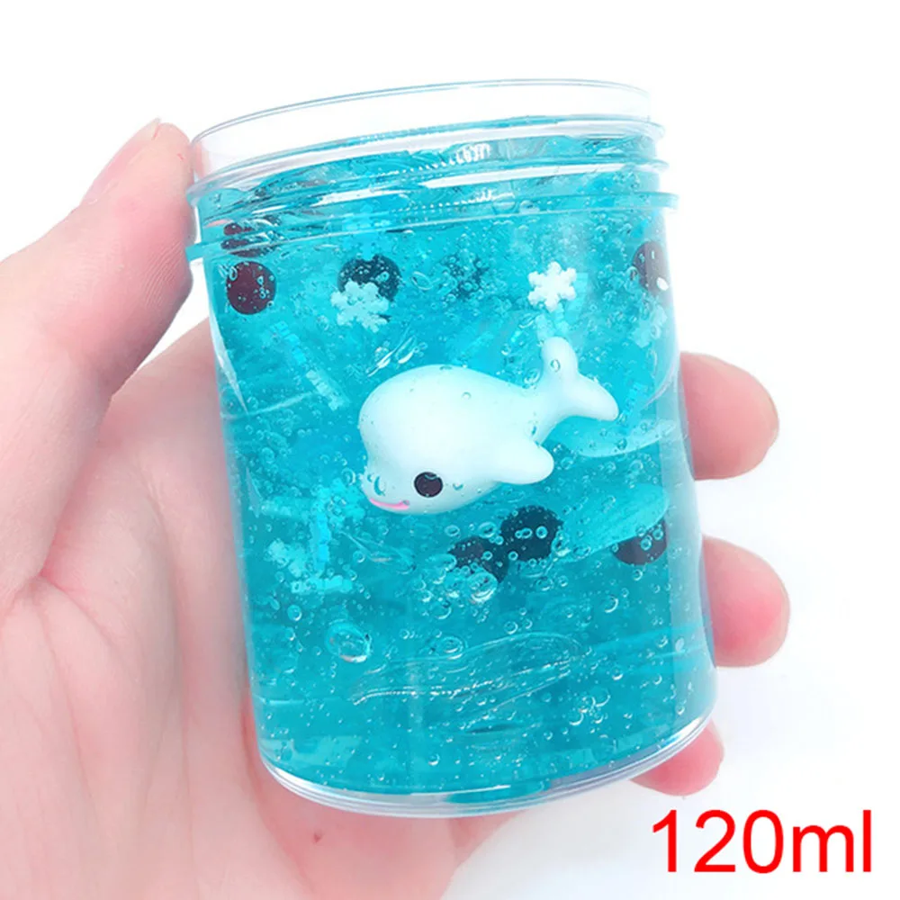 Слайм игрушка кристальная грязь мечта Океан Дельфин DIY слайм липкий игрушки
