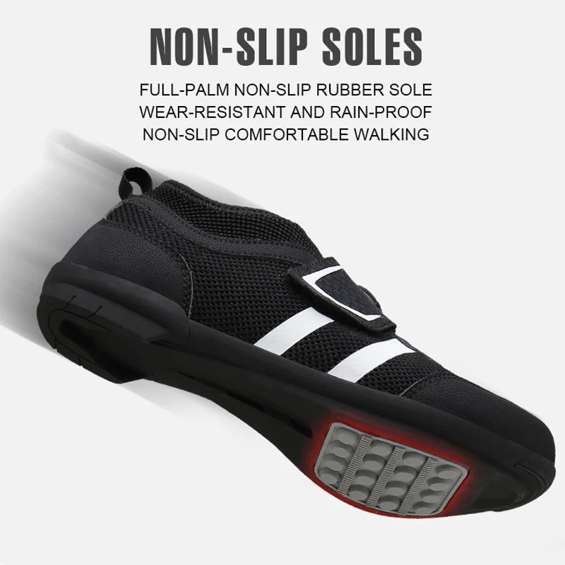 Мужская обувь для велоспорта gomрядом черная дышащая езды на велосипеде