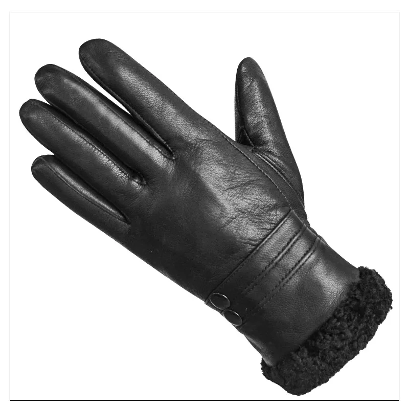 GL7018W женские перчатки из натуральной кожи, брендовые, новые, стильные, для русской зимы, теплые, цельные, из натуральной коровьей кожи, перчатки с мехом внутри