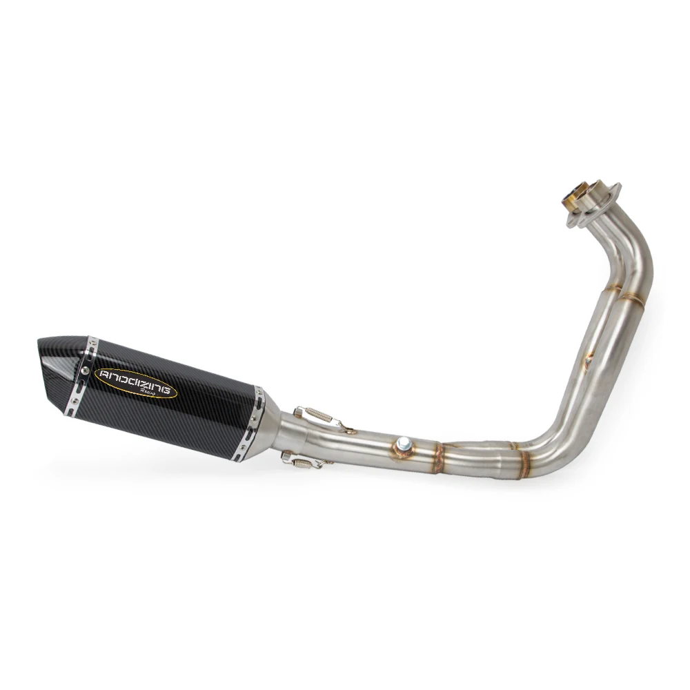Motoo-MT07 FZ07 мотоцикл Выхлопная полная система для Yamaha MT-07 FZ-07 Tracer- с глушителем XSR700