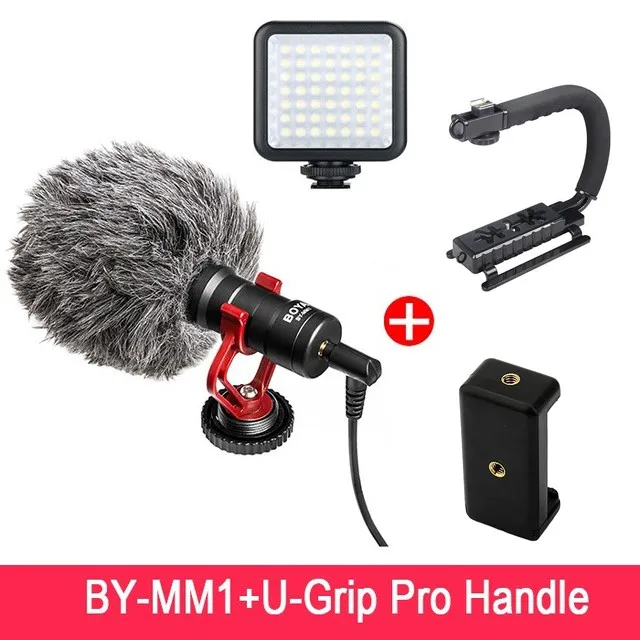 BOYA BY-MM1 компактный накамерный видео микрофон Youtube Vlogging Запись микрофон для iPhone HuaWei смартфон DJI Osmo Canon DSLR - Цвет: RG-3