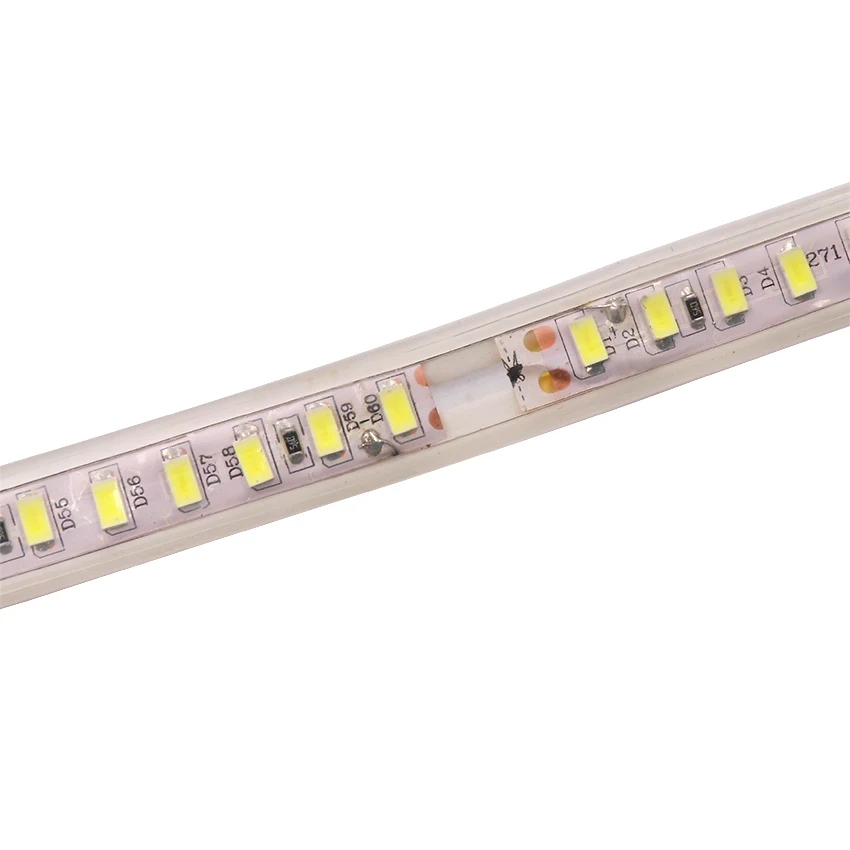Ультра яркий SMD 5730 светодиодный светильник водонепроницаемый 120 светодиодов/м 220