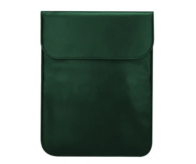 dark green Горячая как коврик для мыши магнитная пряжка ноутбук рукав из искусственной кожи чехол для Macbook Pro 13 сумка 11 12 чехол для Xiaomi Air 13,3 ноутбук - Цвет: dark green