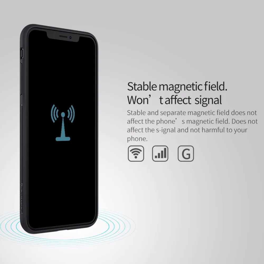 Магнитный чехол для iphone XS Max с поддержкой беспроводной зарядки Nillkin Magic | Мобильные
