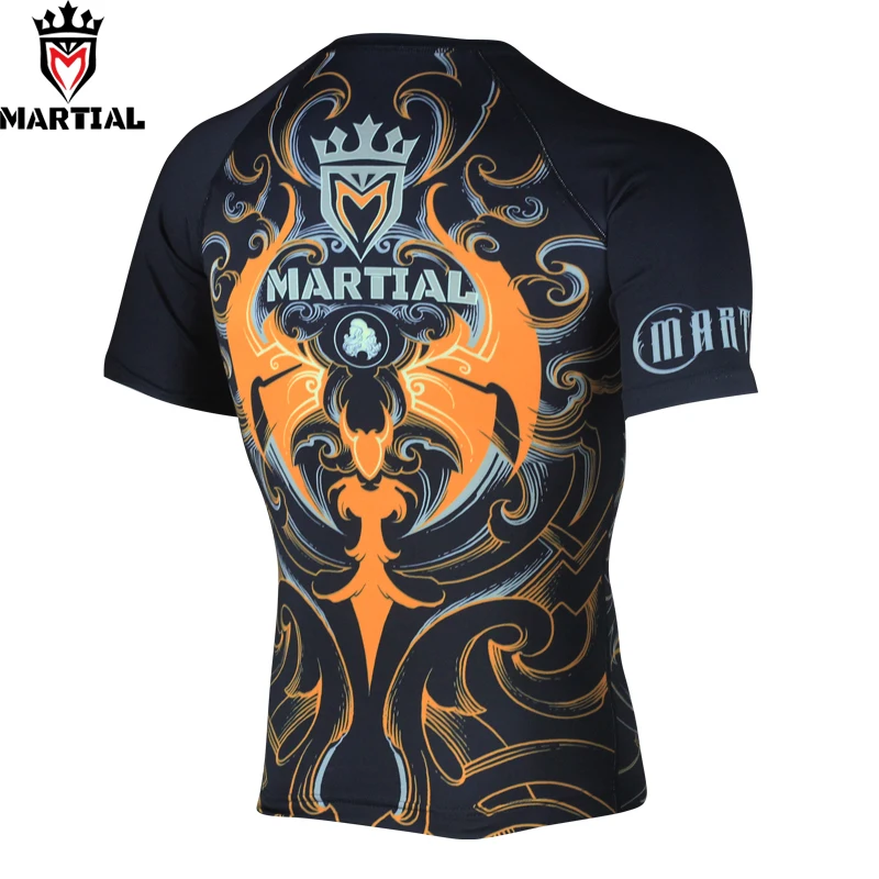 Недорогие боксерские Кофты для mma rashguards от Gemini Мужская быстросохнущая рубашка