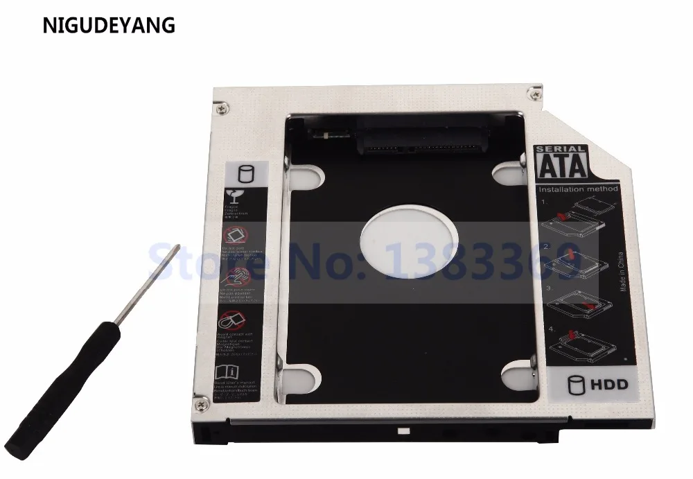 

NIGUDEYANG 2nd HD SSD SATA Caddy корпус чехол для Sony VAIO VPCF111FD VPCF111FX VPCF113FX