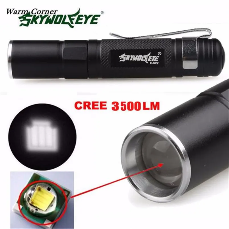 Теплый угол LM Высокое качество Мини 3500LM масштабируемый CREE Q5 светодиодный фонарик