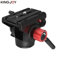 kingjoy official vt 3520 tripod head hydraulic fluid panoramic video head for tripod monopod camera holder stand mobile slr dslr