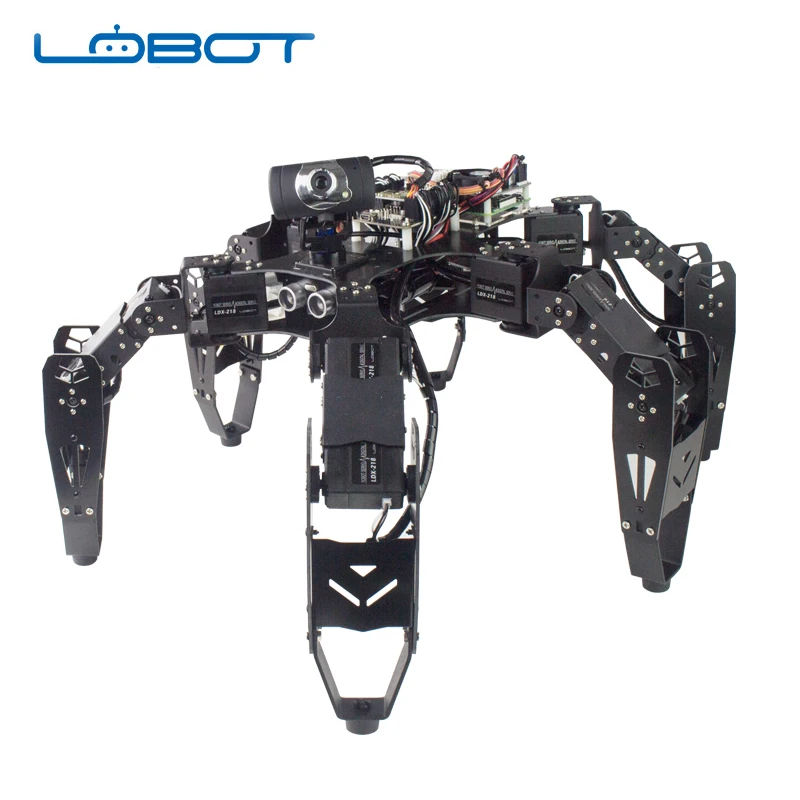 Hexapod 6 леггинсов робот паук Raspberry Pi Беспроводной Wi Fi видео с открытым исходным