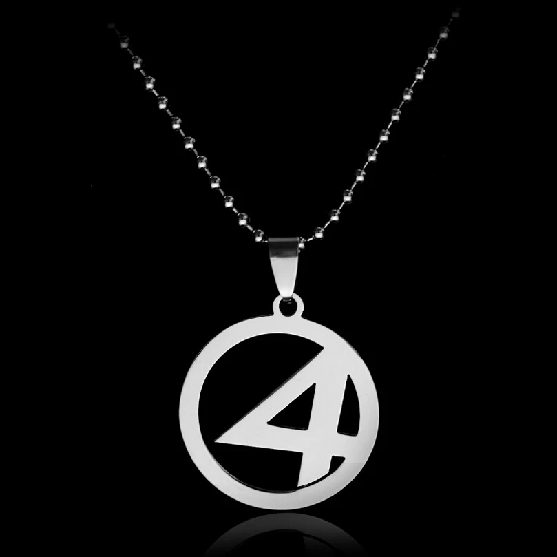 BERTHATINA Горячие Marvel фантастические четыре ожерелья с логотипом супергерой кулон
