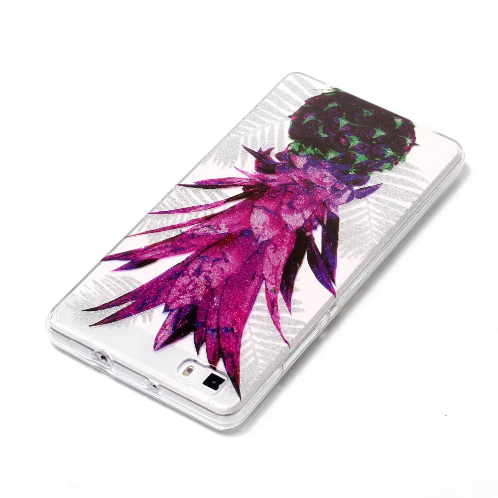 Exquisite pineapple patter soft tpu case For Huawei P8 Lite Cases Ascend mobile phone Fitted Case coque bags |