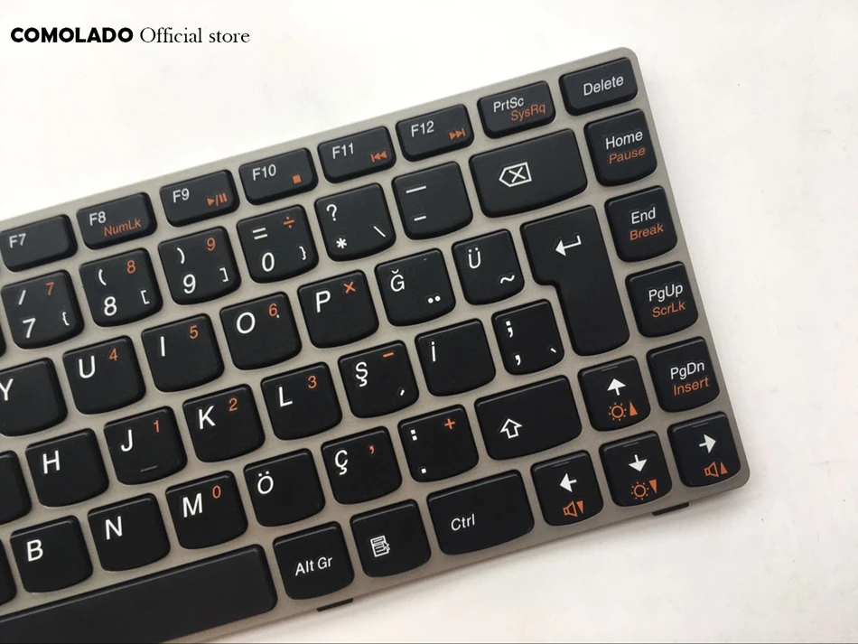 TR турецкая Клавиатура для ноутбука LENOVO Z360 Z360A Z360G G360 черная с серой рамкой