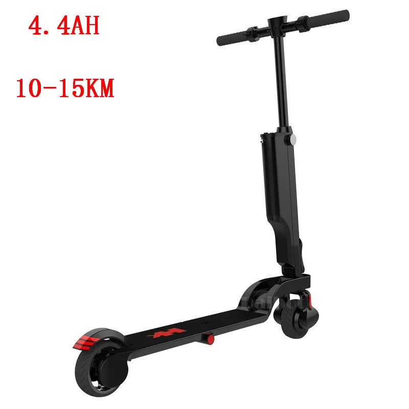 Black 4.4AH HX X6 мини электрический скейтборд два колеса с Bluetooth динамик двигатель 200 Вт 24 в портативный складной электрический велосипед для взрослых - Цвет: Black 4.4AH