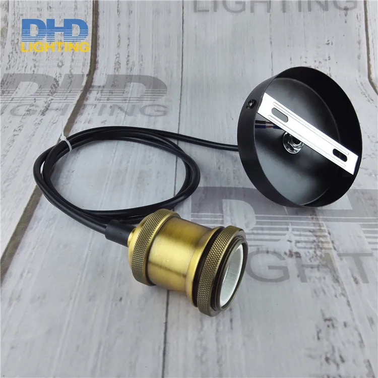 Винтажная Подвесная лампа Эдисона E27 из матовой латуни в стиле ретро | Лампы и