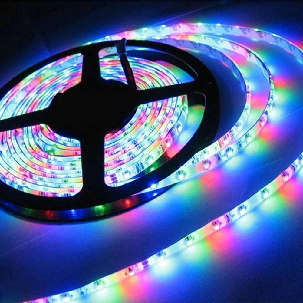 TSLEEN DC12V Светодиодная лента 5 метров гибкий светильник RGB цвет 5050 24/44Key контроллер +