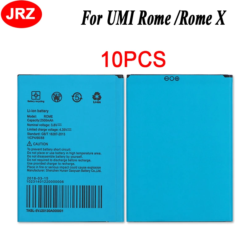 10 шт./лот аккумулятор UMI ROME 2500 мАч Аккумулятор Bateria AKKU для X|battery for umi rome|battery forbateria |