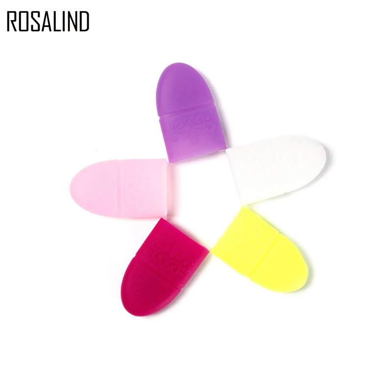 ROSALIND 5 шт./компл. цветные насадки для ногтей средство снятия УФ гель лака