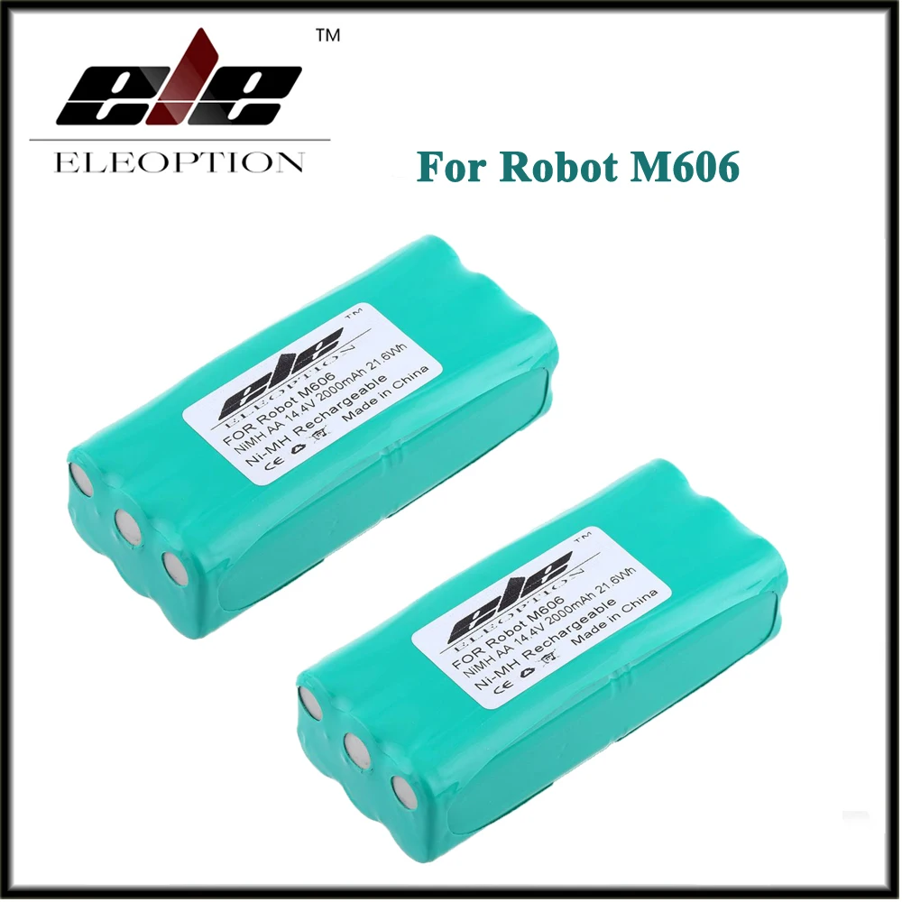 

Сменный Вакуумный Аккумулятор Eleoption для Libero Vacuum 0606004, M606, 2 шт., 14,4 В, 2000 мА/ч, 2,0 А/ч, Ni-MH