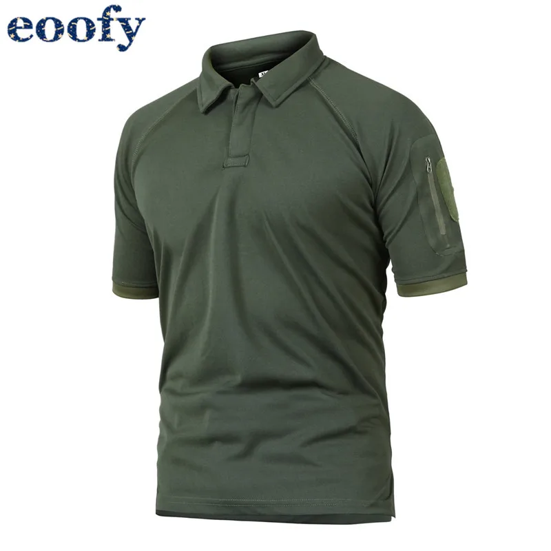 Men Summer Camo Quick Dry Tactical Polo Shirts Casual Breathable Uniform Military Short Sleeve|Поло| |