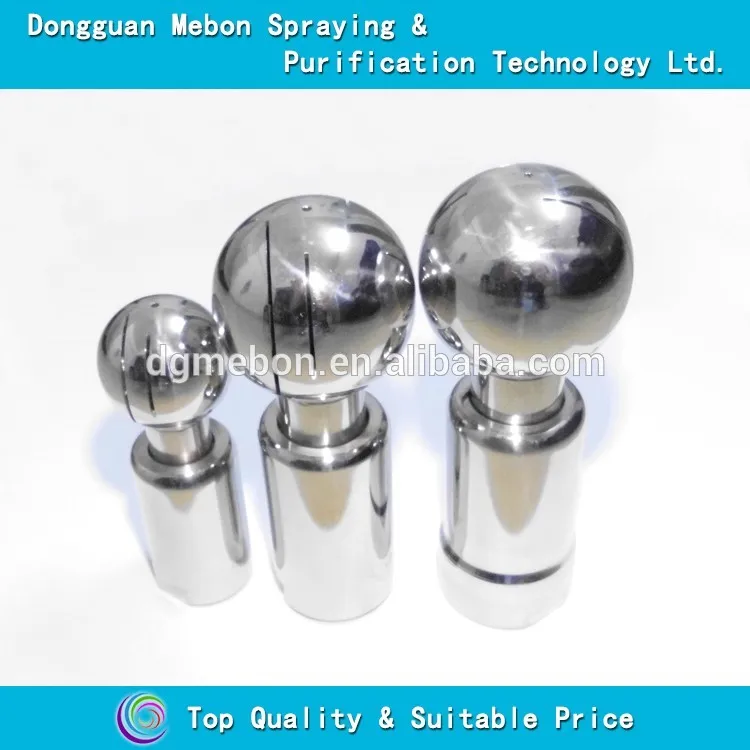 

3/8 BSPT stainless steel flat fan rotating tank washing nozzle