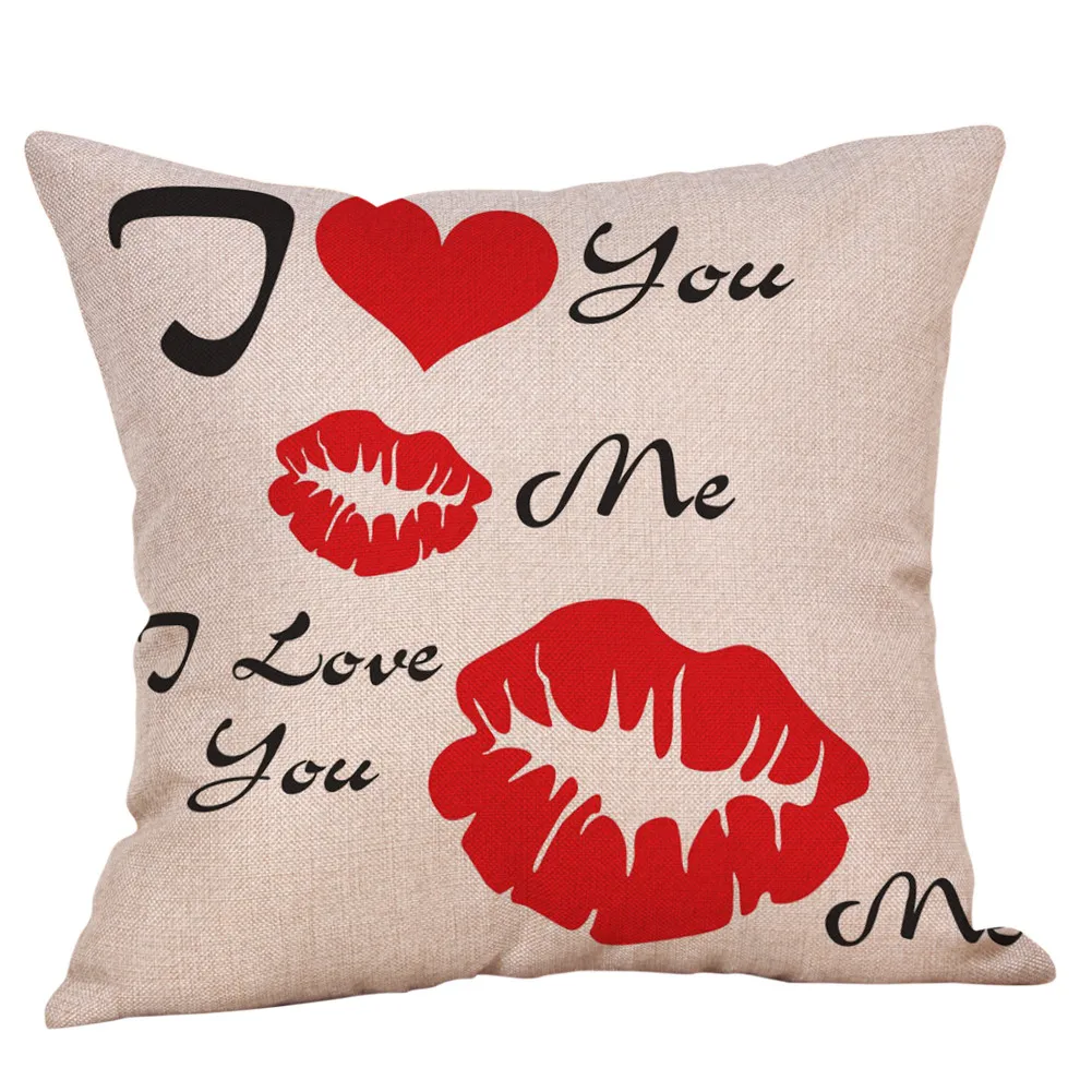 4 шт. наволочка для подушки на День святого Валентина с забавными надписями и