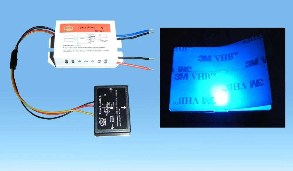 1 шт./лот 220 В ванное зеркало сенсорный выключатель для ванной LED