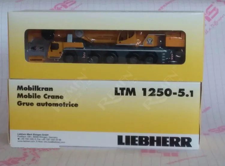 Коллекционная литая игрушка модель Tonkin в масштабе 1:87 либхер LTM 1250 5 1 мобильный