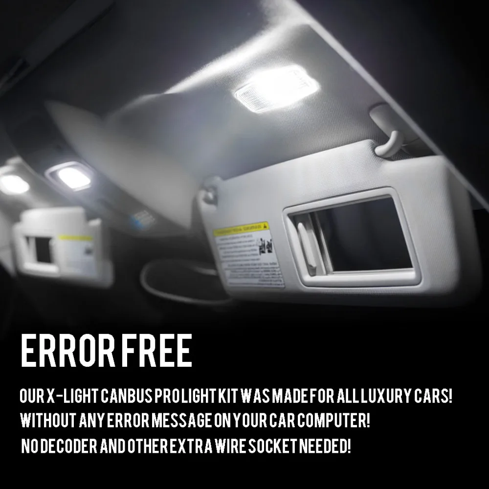 Полный внутренний светодиодный светильник для Lincoln MKZ 2013 20XX|interior light|error freekit kits |